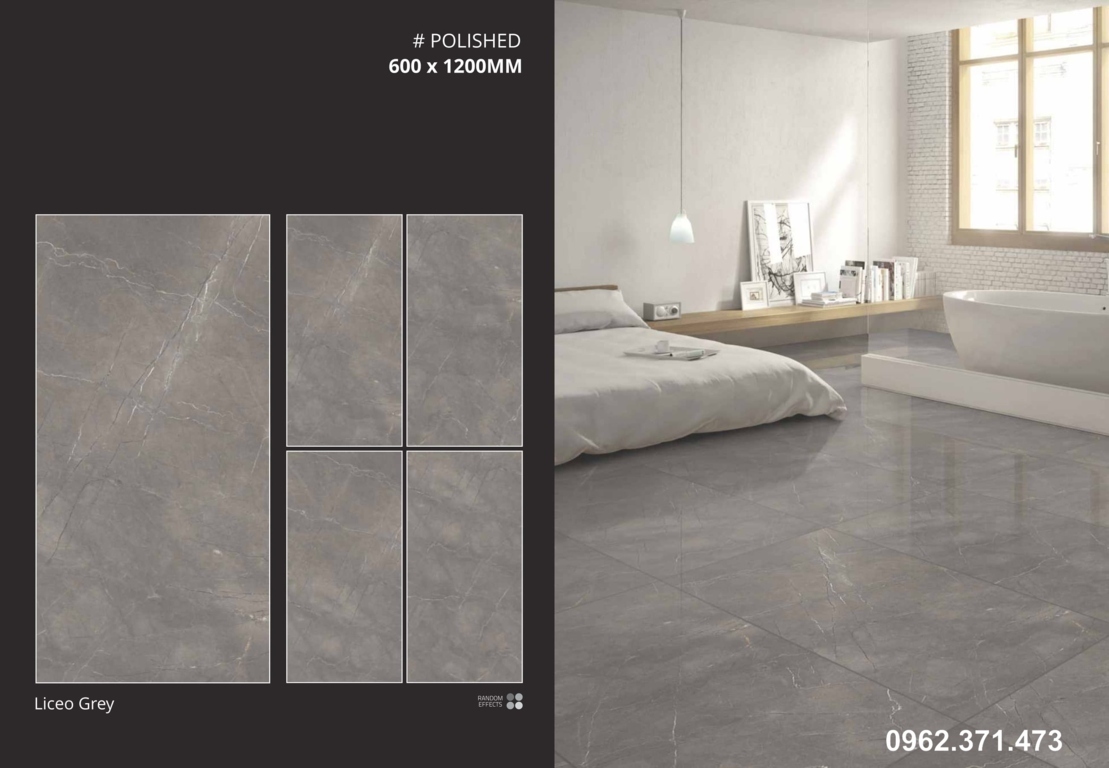 gạch 60x120 ốp mặt tiền đẹp màu xám đá